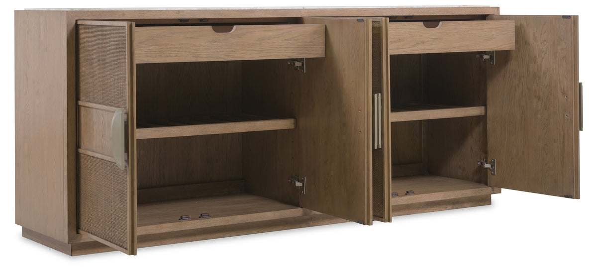 Sonnet Dining Credenza - Dark Gray / Light Brown by Hooker Furniture - View 7