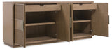 Sonnet Dining Credenza - Dark Gray / Light Brown by Hooker Furniture - View 7