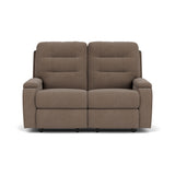 Kerrie Transitional Fabric Reclining Loveseat | Flexsteel