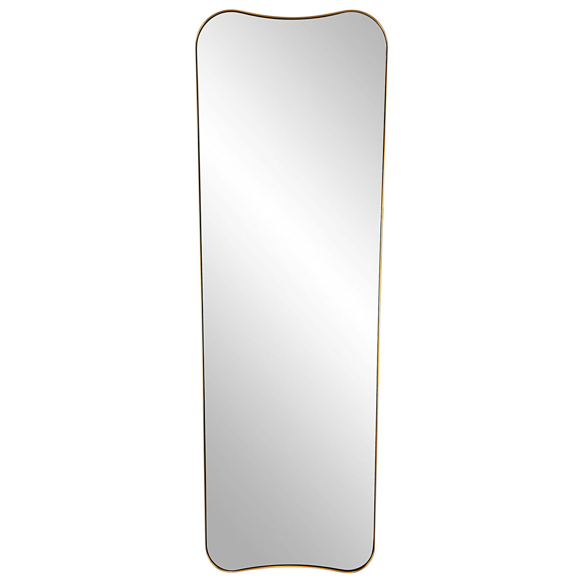 Belvoir Large Mirror Antique Brass - Yellow by Uttermost - View 1