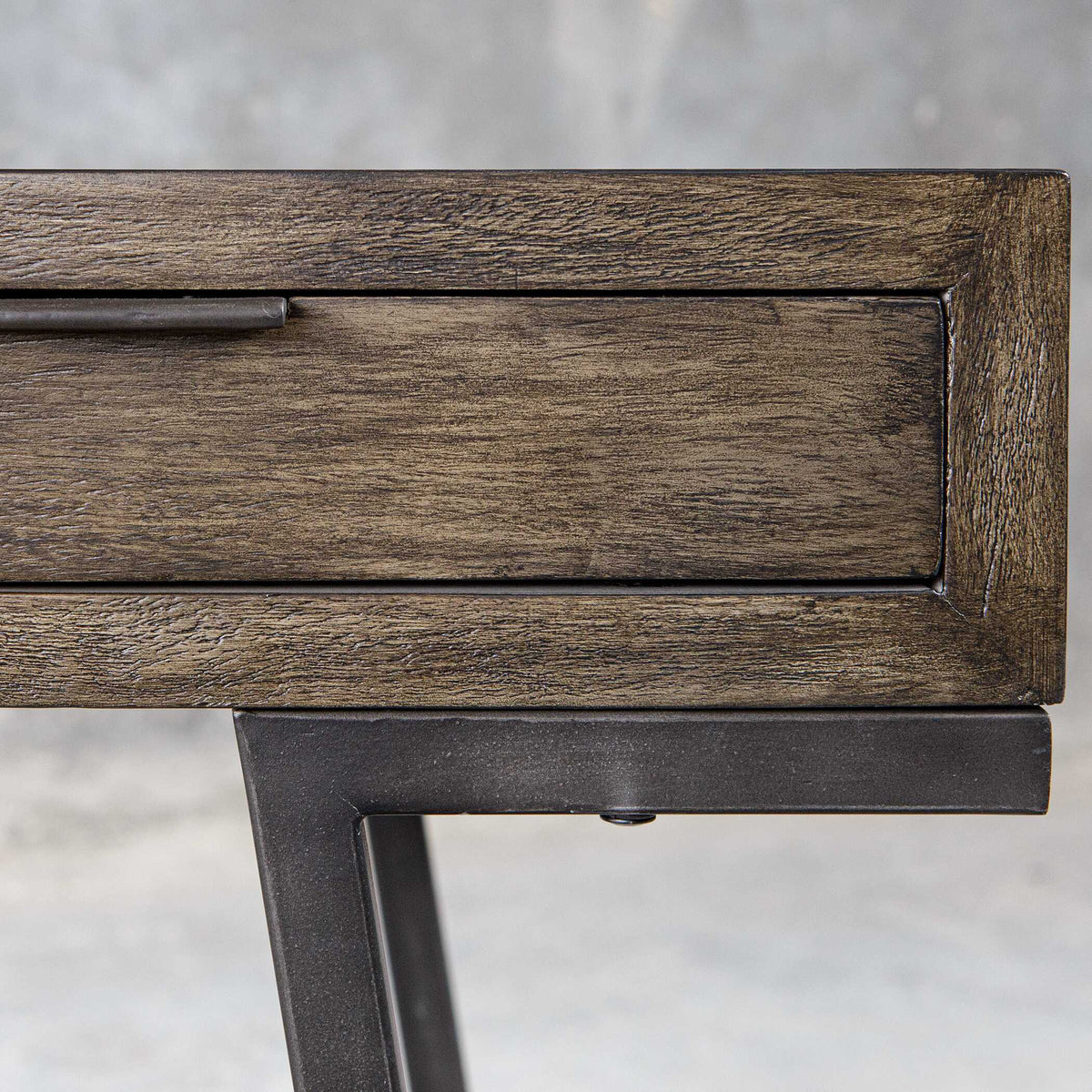 Comrade Natural Wood Desk - Dark Brown by Uttermost - View 8