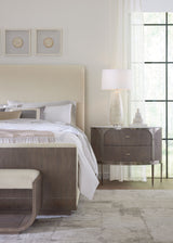 Modern Mood Bed Bench - Dark Brown / Beige by Hooker Furniture - View 5