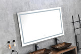 84*48 LED Lighted Bathroom Wall Mounted Mirror with High Lumen+Anti - Fog Separately Control bedroom full - length mirror bathroom led mirror hair salon mirror - W1272115396 - image - 6