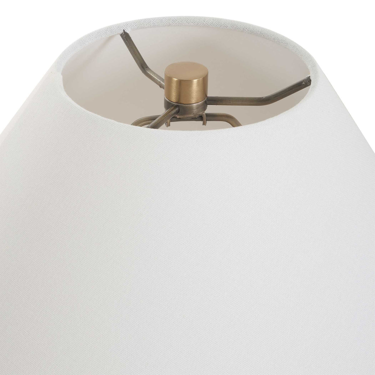 Rocio Ceramic Table Lamp - White by Uttermost - View 5