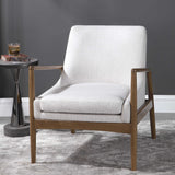 Bev Accent Chair - White / Dark Brown by Uttermost - View 5