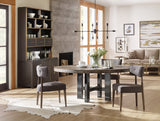 Curata Upholstered Chair - Dark Gray / Dark Brown by Hooker Furniture - View 3