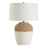 Bellaby Terracotta Table Lamp - Light Brown / White by Uttermost - View 3