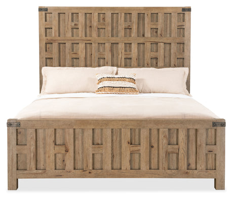 Vineyard Row Queen Panel Bed - Light Brown by Hooker Furniture - View 7