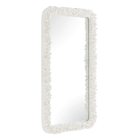 Barnacle Rectangular Mirror - White by Uttermost - View 5