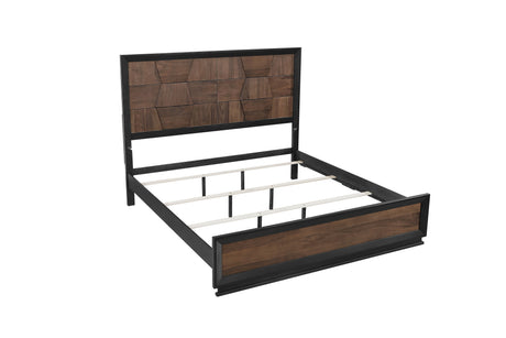 Houston Traditional Style Queen 5 Piece Bedroom Set in Walnut - sold by Home Elegance USA