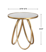 Montrez Side Table - Gold by Uttermost - View 4
