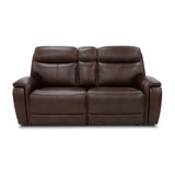 Walker Power Reclining Loveseat With Power Headrest & Lumbar - Dark Brown | Flexsteel