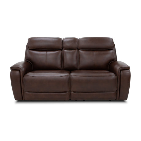 Walker Power Reclining Loveseat With Power Headrest & Lumbar - Dark Brown | Flexsteel