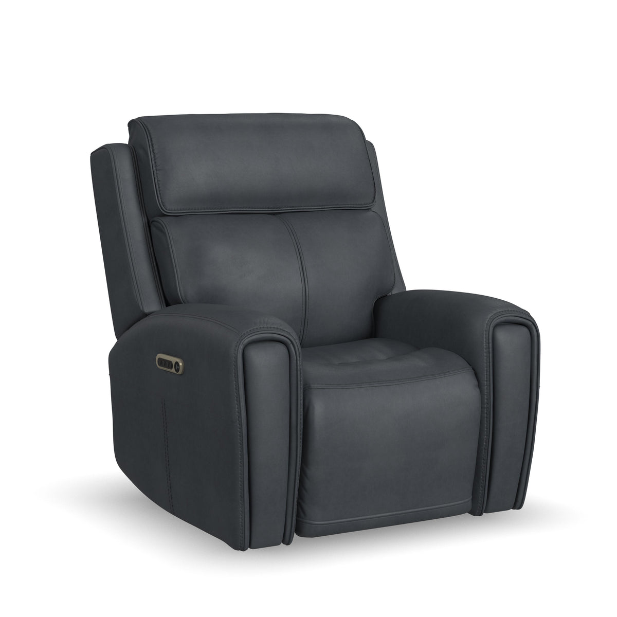 Warren Power Recliner With Power Headrest & Lumbar - Black | Flexsteel