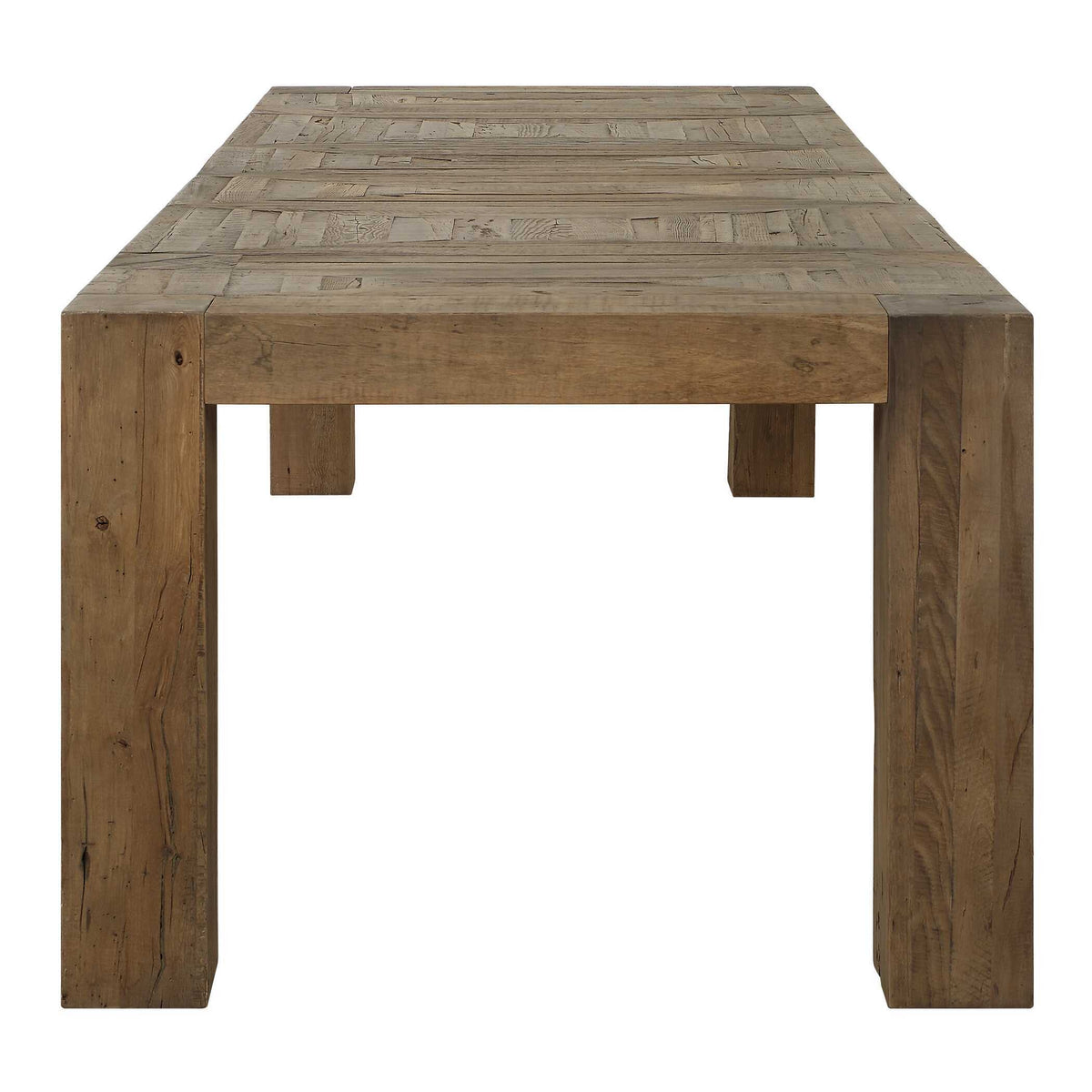 Aldan Reclaimed Dining Table Oak - Light Brown by Uttermost - View 4