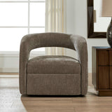 Breis Swivel Barrel Chair - Dark Gray by Uttermost - View 2