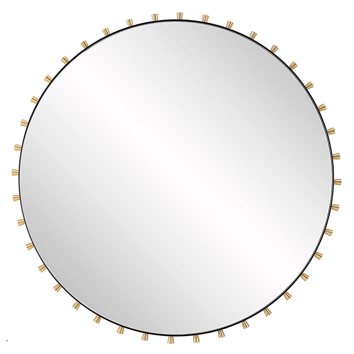 Cosmopolitan Round Mirror - Black / Silver by Uttermost - View 1