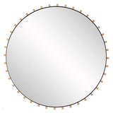 Cosmopolitan Round Mirror - Black / Silver by Uttermost - View 1