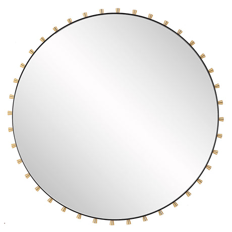 Cosmopolitan Round Mirror - Black / Silver by Uttermost - View 1