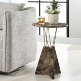 Levitate Marble Accent Table - Dark Brown by Uttermost - View 3