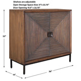 Bottom Line 2 Door Wood Cabinet Woodtone - Dark Brown by Uttermost - View 9