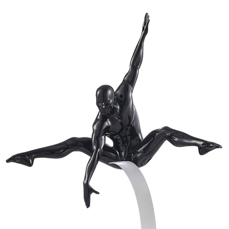 Dynamic Man Sculpture // Black  | Finesse - Home Elegance USA