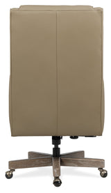 Wright Executive Swivel Tilt Chair - Beige / Dark Brown by Hooker Furniture - View 4