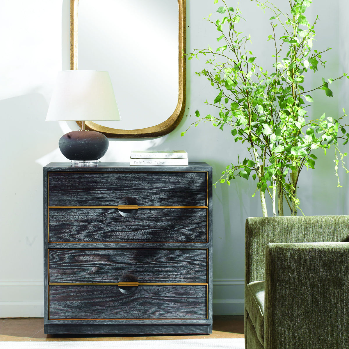Besos 4 Drawer Chest Walnut - Dark Brown by Uttermost - View 2