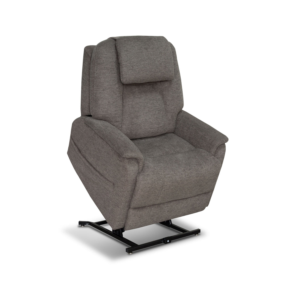 Zecliner Model 3+ Petite Power Lift Recliner With Power Headrest, Lumbar, Heat & Massage - Umber Gray | Flexsteel