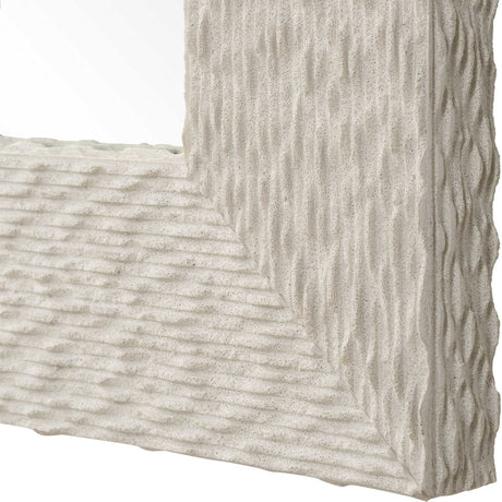 Everest Ivory Stone Mirror - Beige by Uttermost - View 5