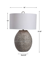 Cyprien Table Lamp Gray White - Dark Gray / White by Uttermost - View 10