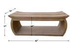 Connor Reclaimed Wood Bench - Light Brown by Uttermost - View 8
