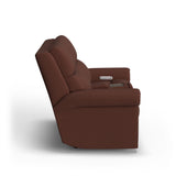Bernard Power Reclining Loveseat With Console, Power Headrest, & Lumbar | Flexsteel