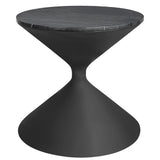 Time's Up Hourglass Shaped Side Table - Black by Uttermost - View 1