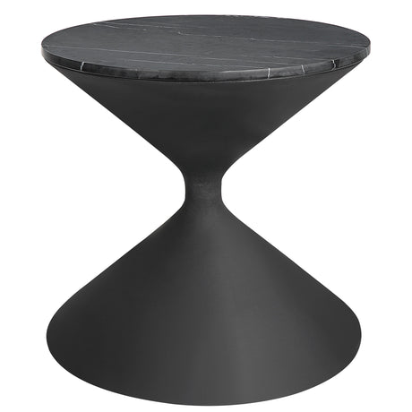 Time's Up Hourglass Shaped Side Table - Black by Uttermost - View 1