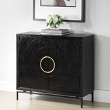 Briseis 2 Door Cabinet - Black by Uttermost - View 5