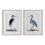 Shore Birds Framed Prints (Set of 2) - Black / Blue by Uttermost - View 1