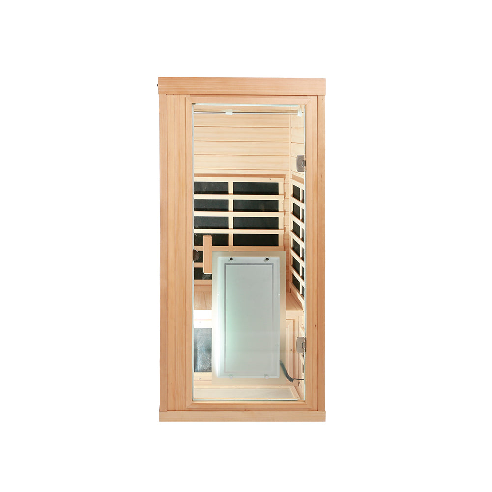 One-person sauna room front wall (W632S00002) - Home Elegance USA