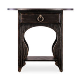 Americana One-Drawer Oval Nightstand - Dark Brown by Hooker Furniture - View 5