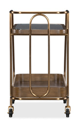 Commerce And Market Walnut Wine And Bar Cart Light Caramel - Dark Brown by Hooker Furniture - View 8