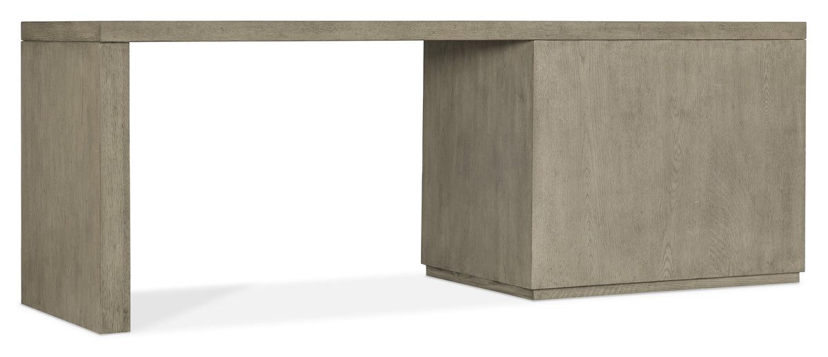 Linville Falls 84" Desk With Lateral File Cabinet - Gray by Hooker Furniture - View 4