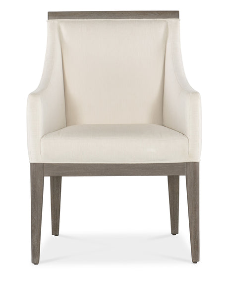 Modern Mood Upholstered Arm Chair (Set of 2) - Dark Brown / Beige by Hooker Furniture - View 6
