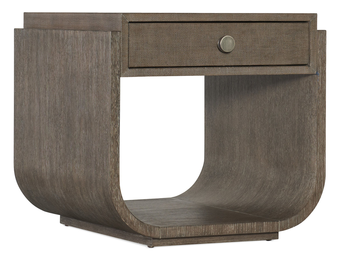 Modern Mood Rectangle End Table - Dark Brown / Dark Gray by Hooker Furniture - View 1