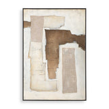 Interference Hand Painted Canvas - Dark Brown by Uttermost - View 1