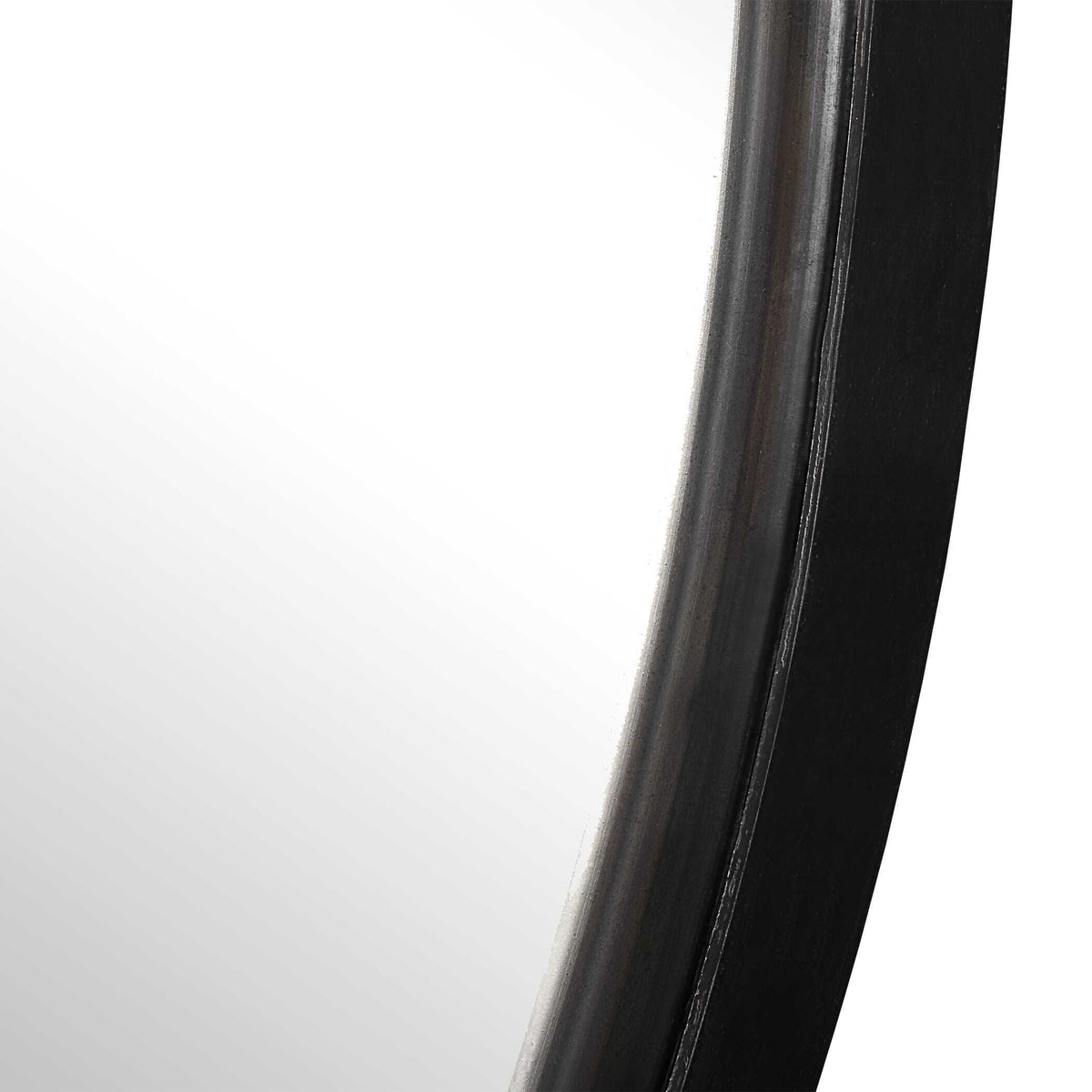 Dawsyn Round Mirror - Black by Uttermost - View 5