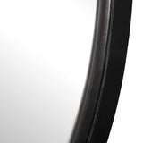 Dawsyn Round Mirror - Black by Uttermost - View 5