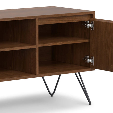 Hunter - TV Media Stand - Walnut Veneer - sold by Home Elegance USA