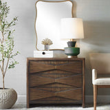 Bowtie 3 Drawer Mid-Century Chest - Dark Brown by Uttermost - View 2