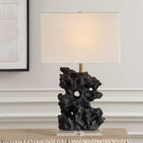 Basalt Black Stone Table Lamp by Uttermost - View 4