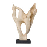 Hollow Form Indoor-Outdoor Teak Sculpture Woodtone - Beige by Uttermost - View 1
